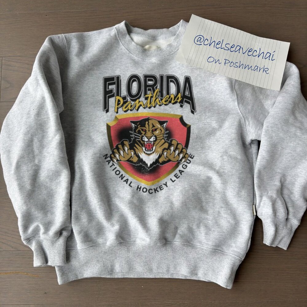 Vintage Florida Panthers Hockey Sweatshirt, 90s NHL Florida Panthers Shirt tee